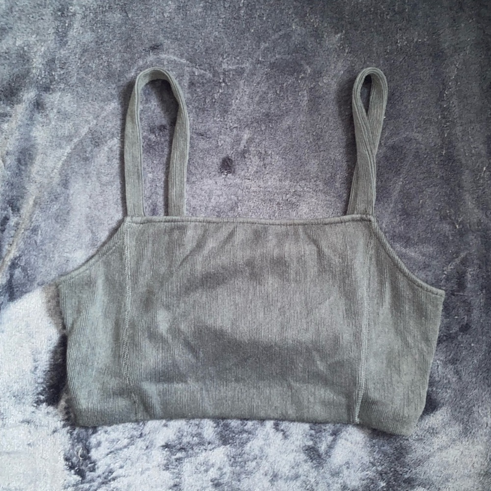 Zara blue crop top